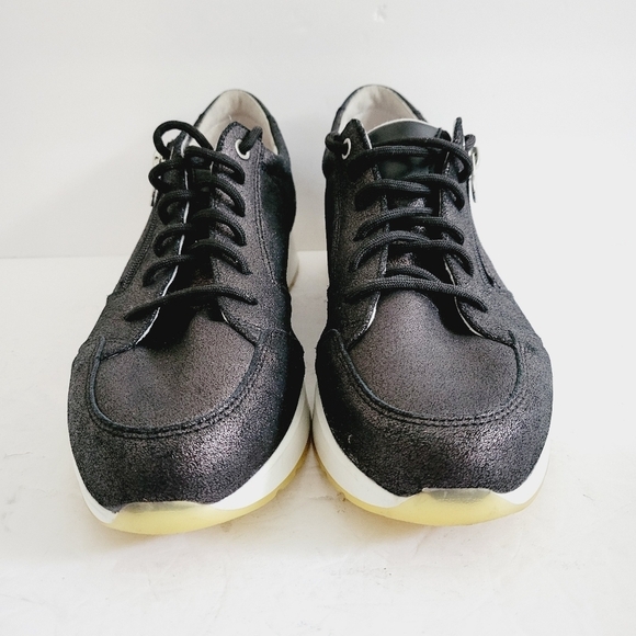 NEW Munro Women's Piper Suede Glitter Lace-Up Sneakers Size 11 - Picture 5 of 9